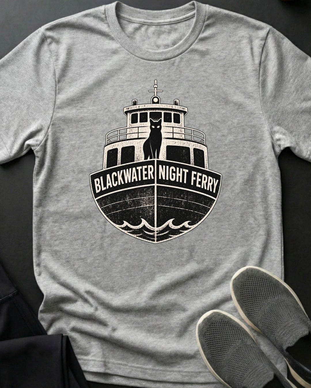 Night Ferry Tee in Sport Grey