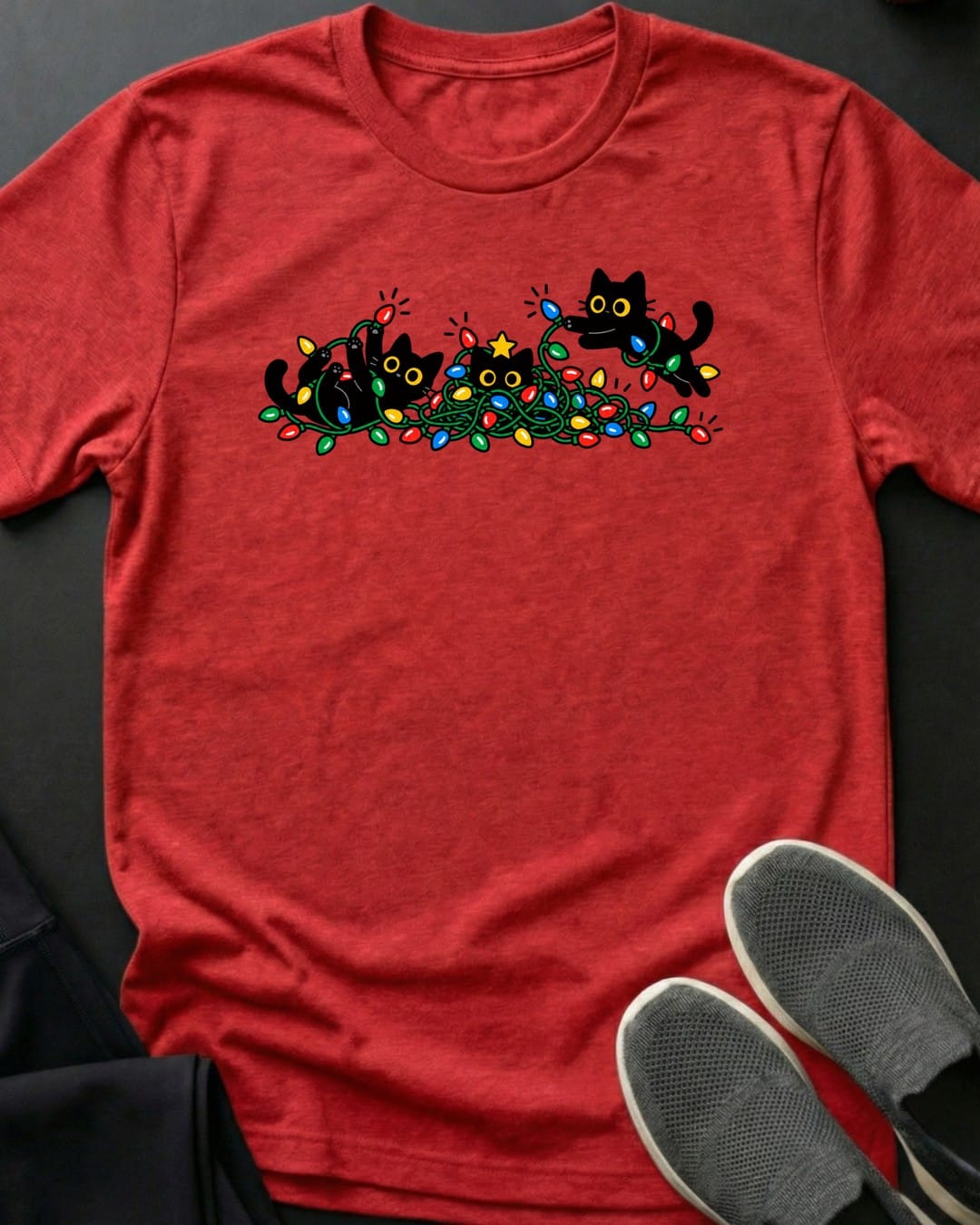 Tangled Lights Tee in Red