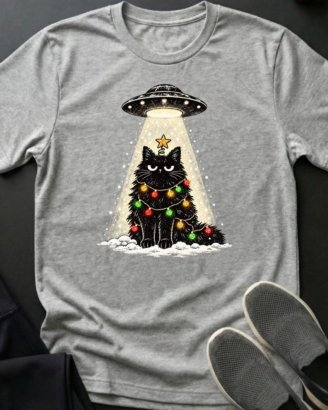 Holiday Abduction Tee in Sport Grey