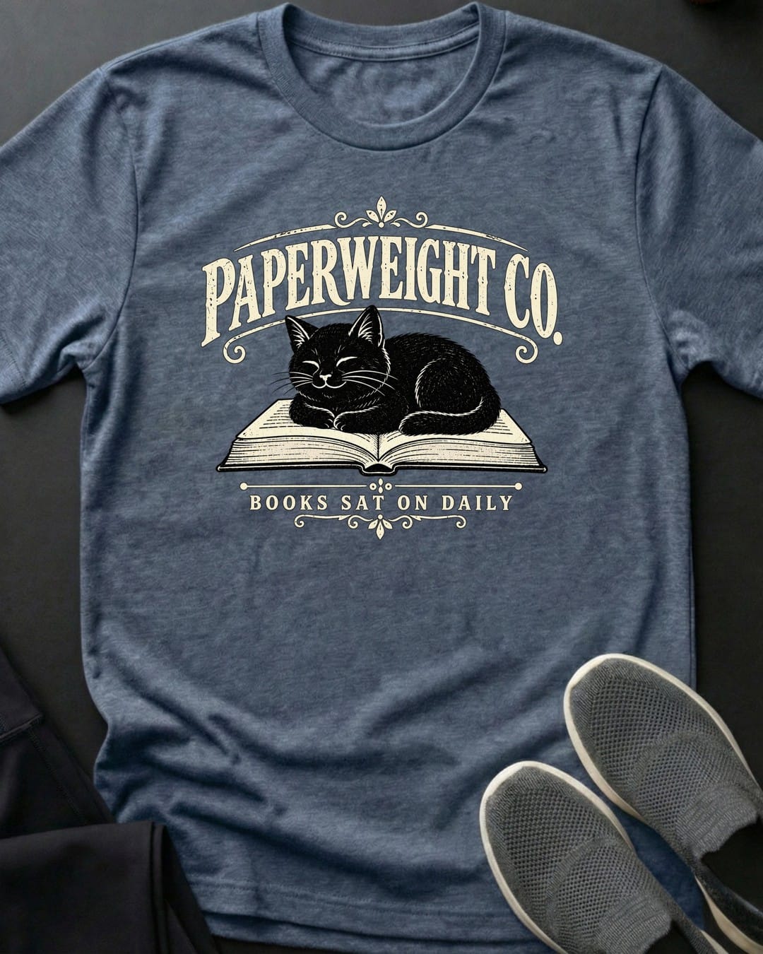 Paperweight Co. Tee in Heather Indigo