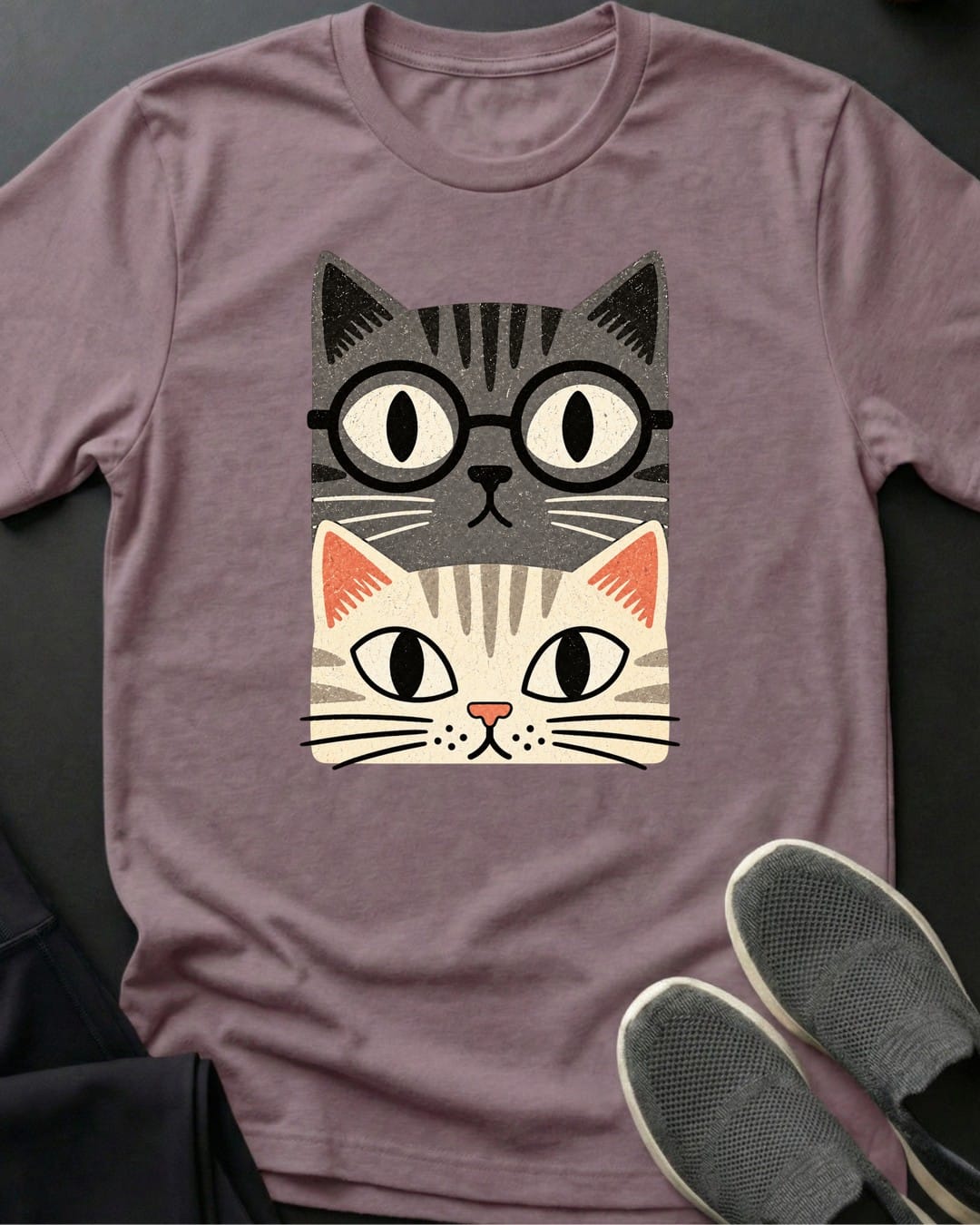 Two Tabby Stack Tee in Paragon