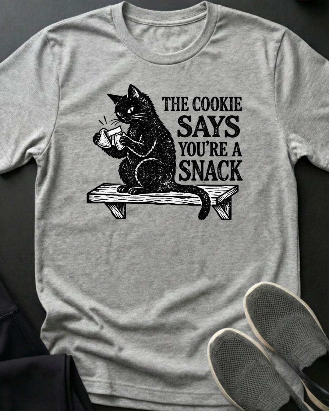 You're A Snack Tee in Sport Grey