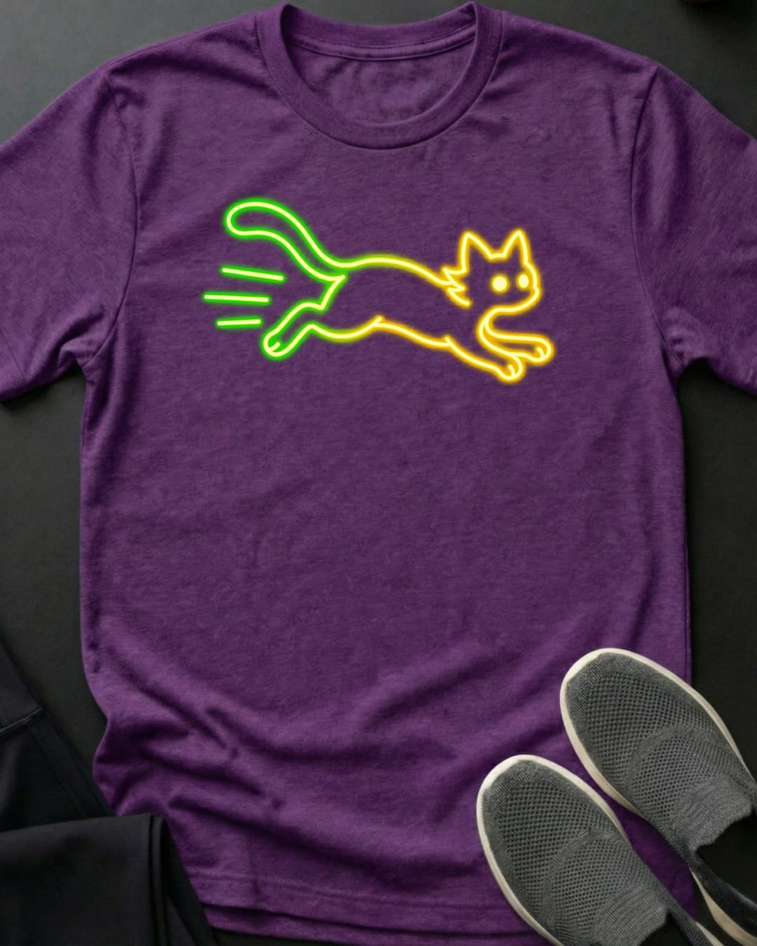Neon Sprint Tee in Purple