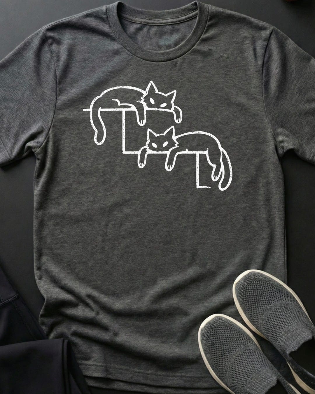 Step Nappers Tee in Dark Heather