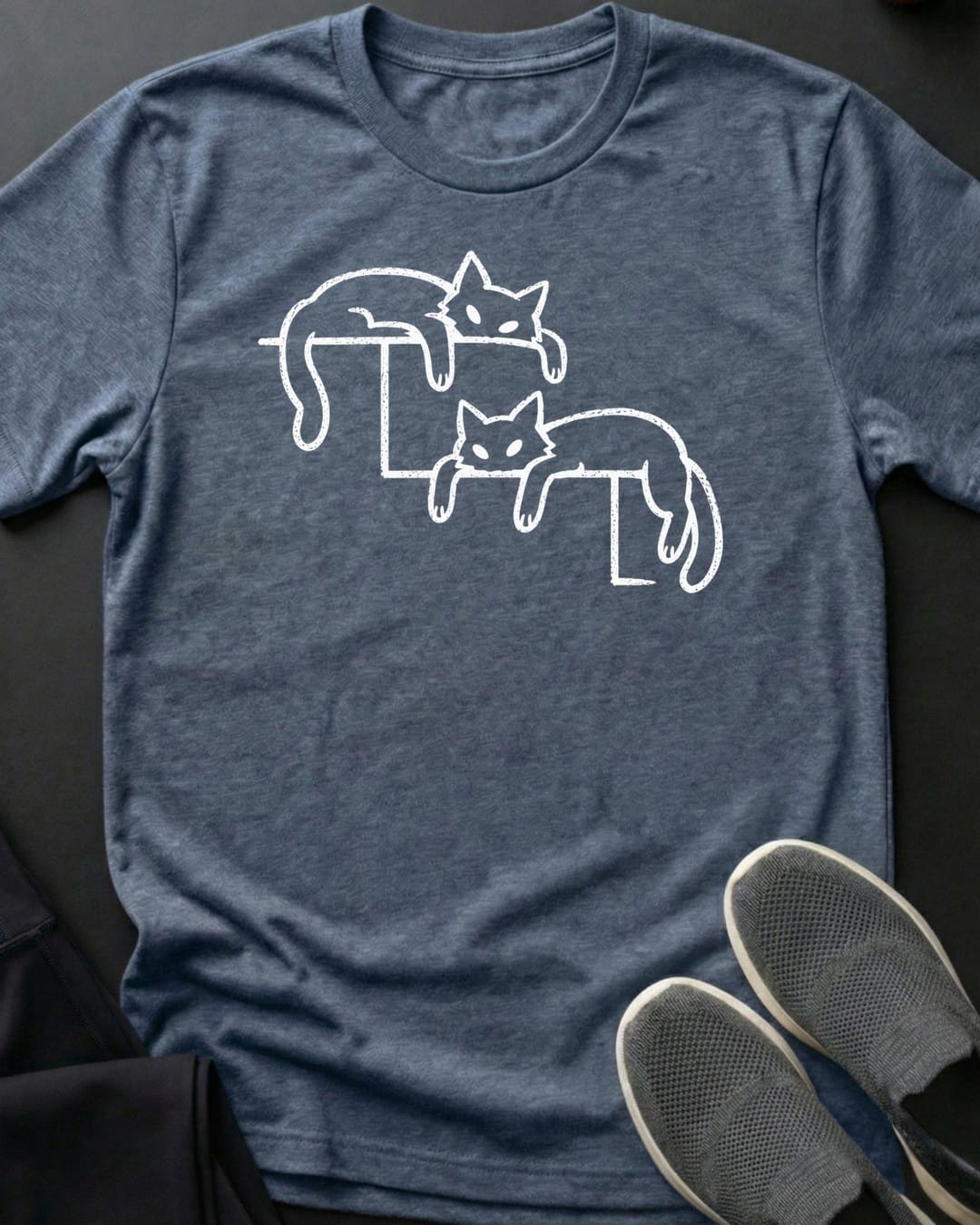 Step Nappers Tee in Heather Indigo