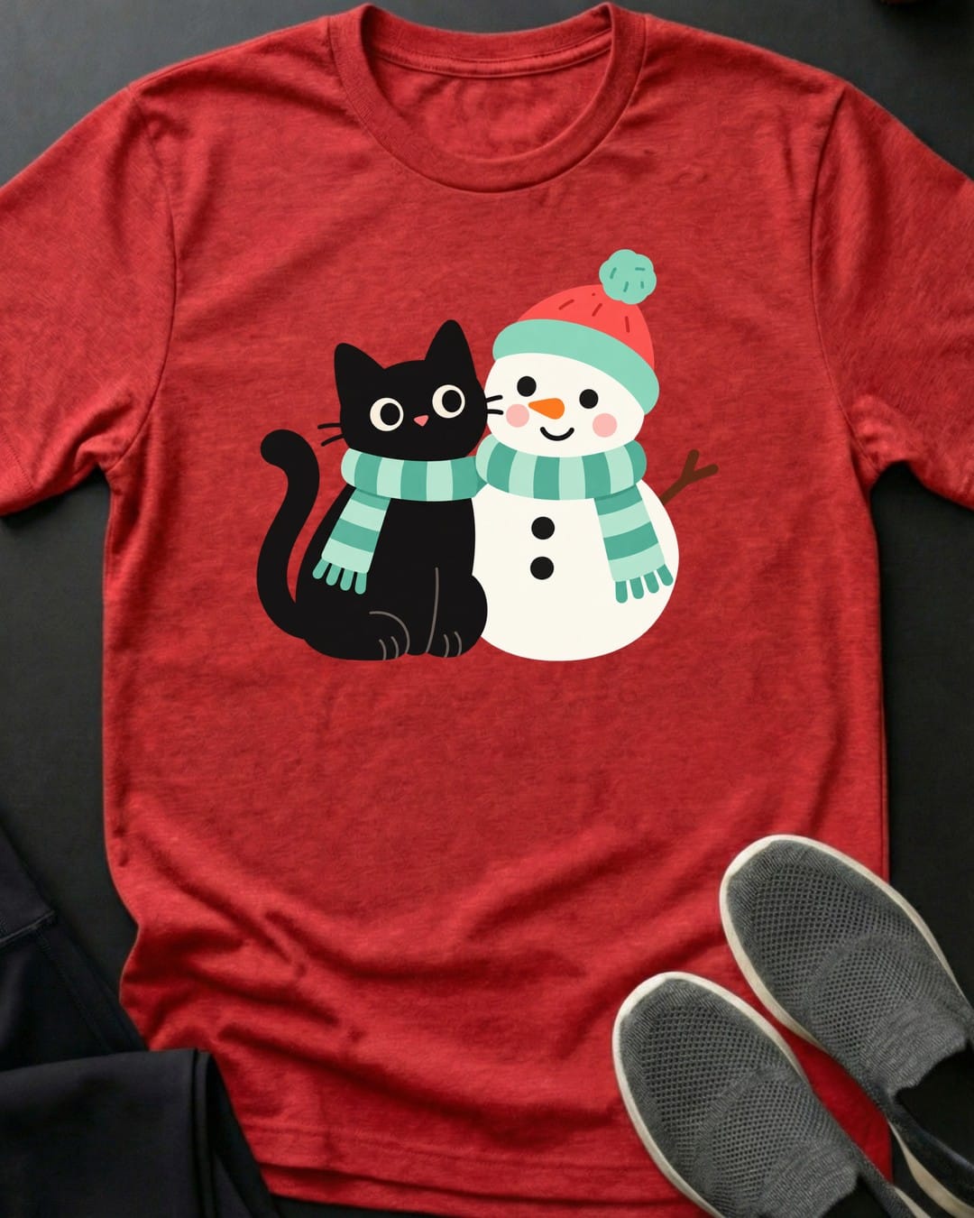 Snow Buddies Tee in Red