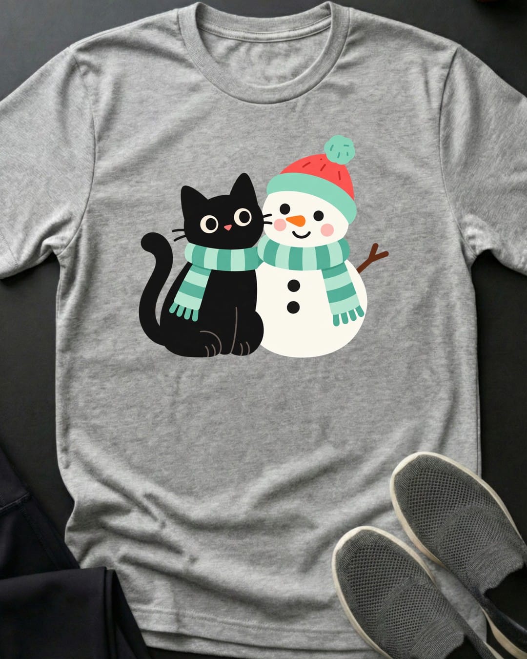 Snow Buddies Tee in Sport Grey