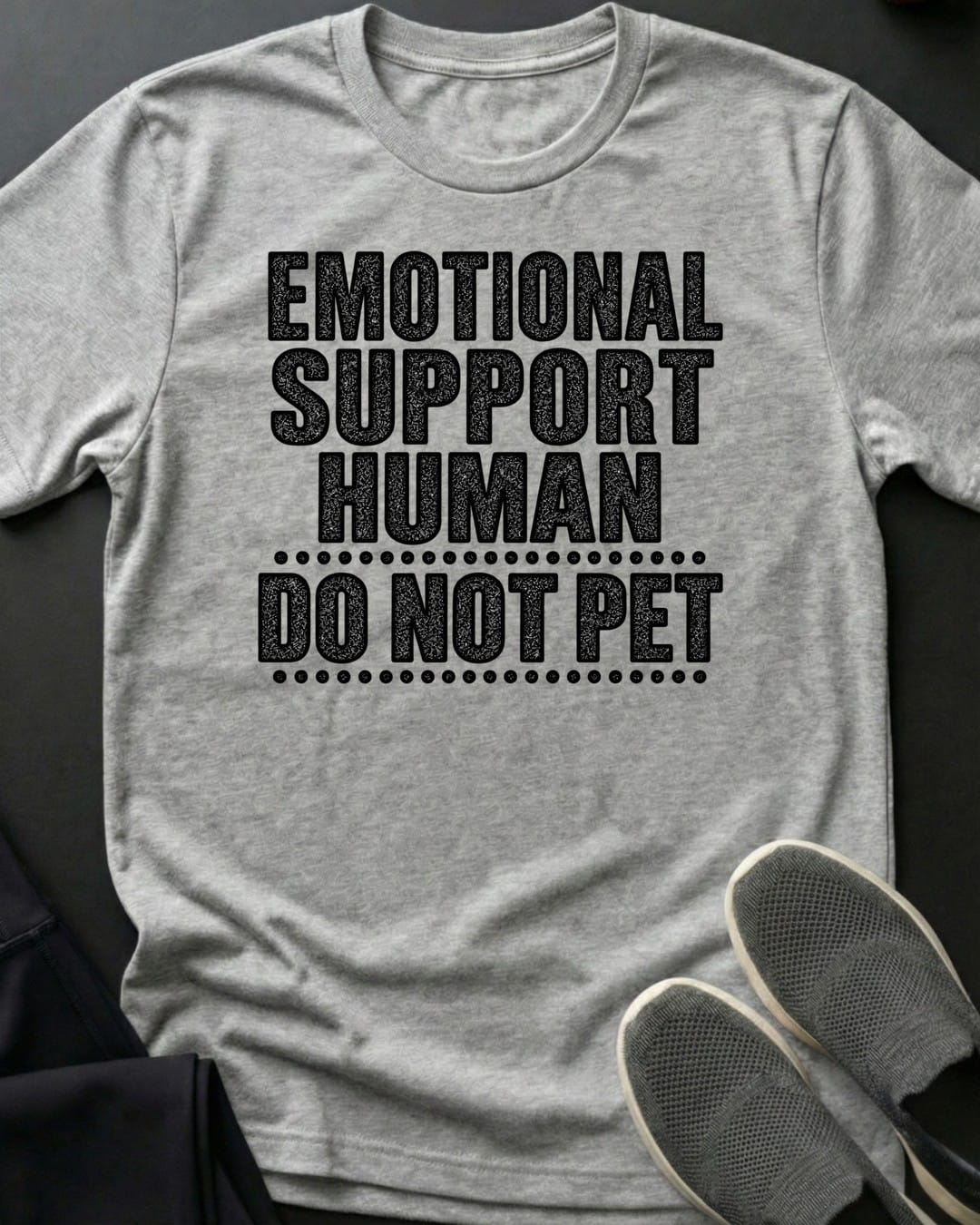Do Not Pet Tee in Sport Grey