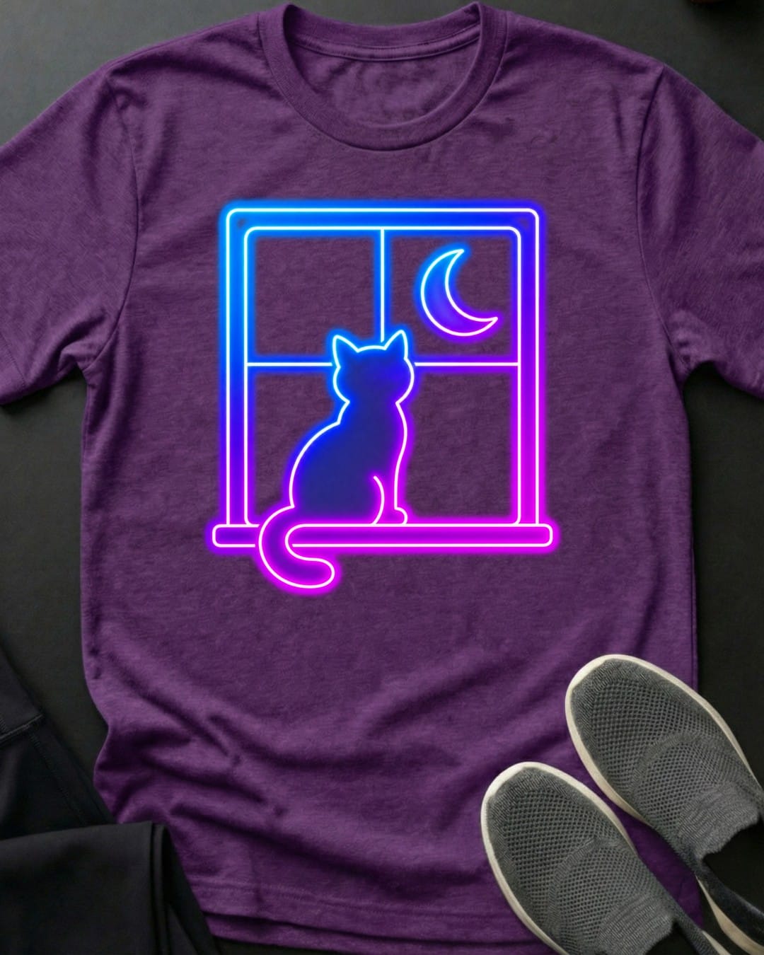 Neon Nights Tee in Purple