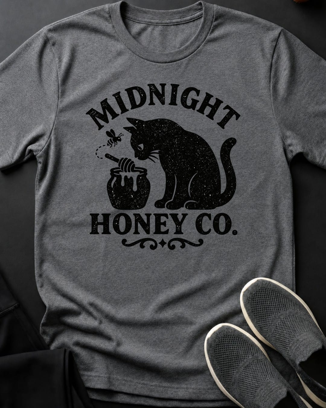 Midnight Honey Co. Tee in Graphite Heather
