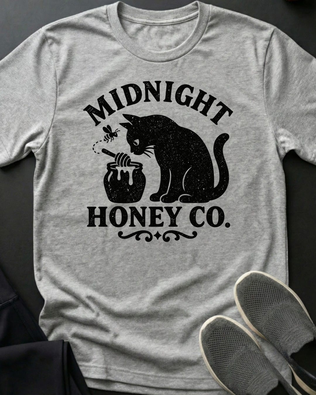 Midnight Honey Co. Tee in Sport Grey