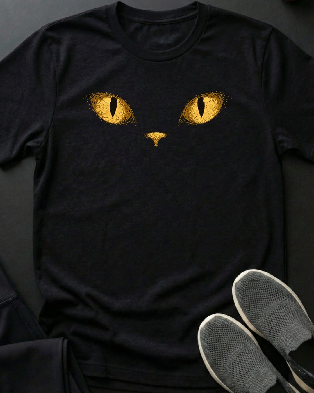 Eyes In The Dark Tee in Black