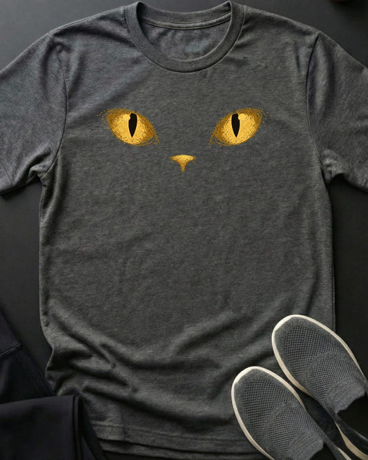 Eyes In The Dark Tee in Dark Heather