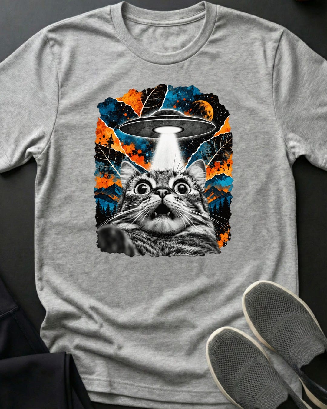 Night Visitors Tee in Sport Grey