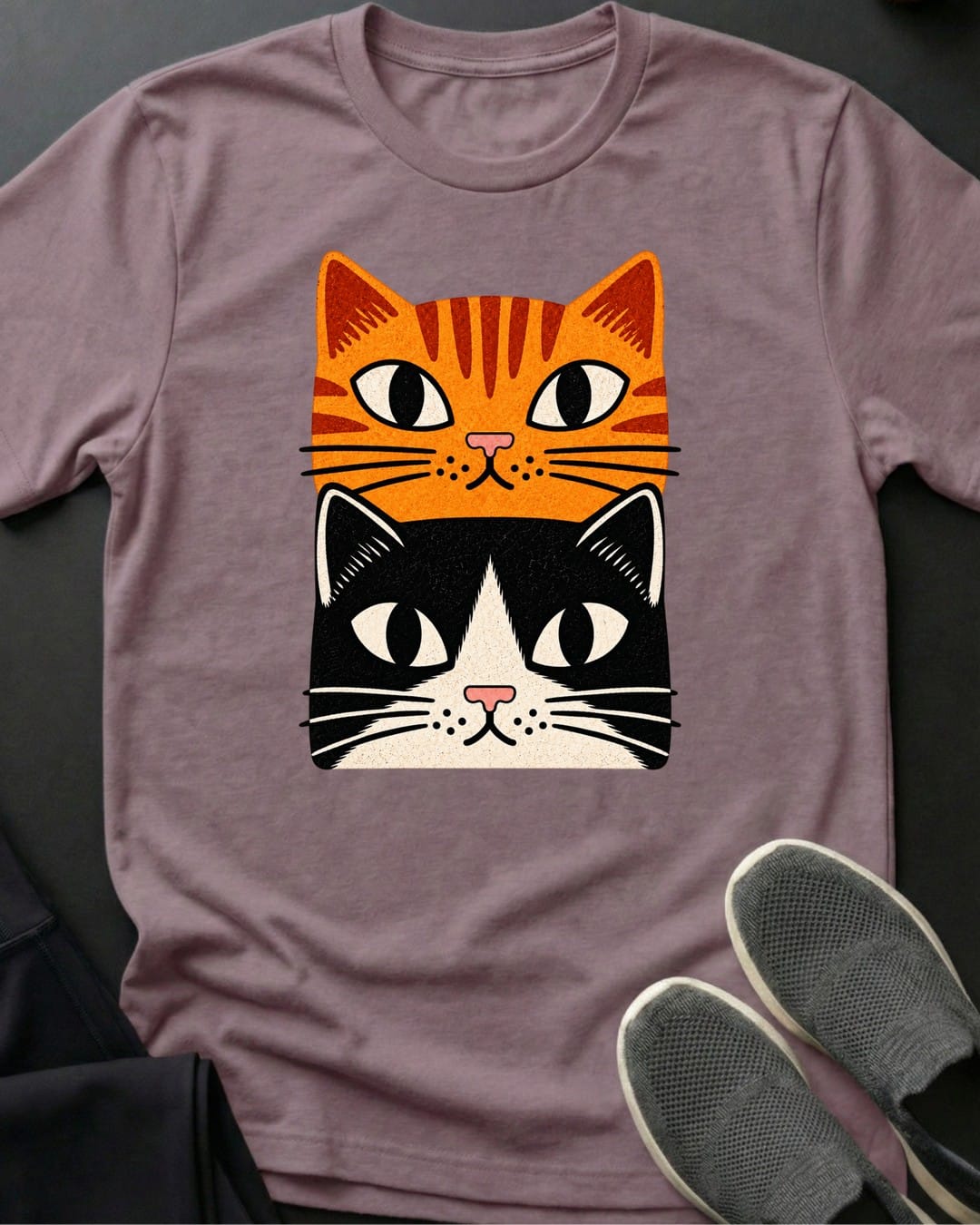 Orange & Tuxedo Stack Tee in Paragon