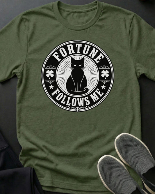 Fortune Follows Me Tee in Military Green