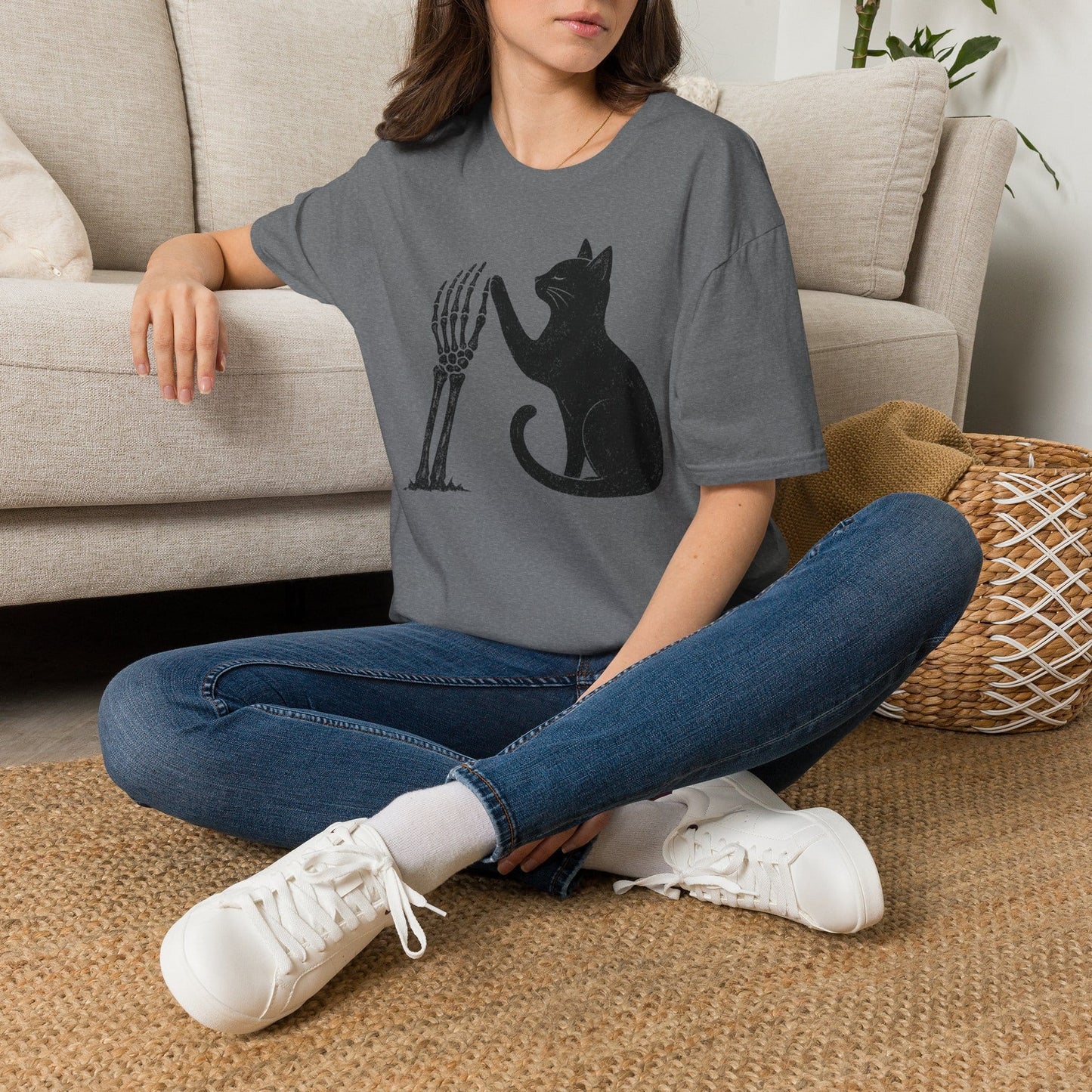 Skeleton High Five Tee