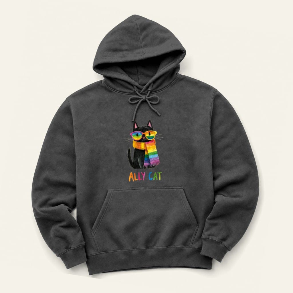 Ally Cat Hoodie in Dark Heather