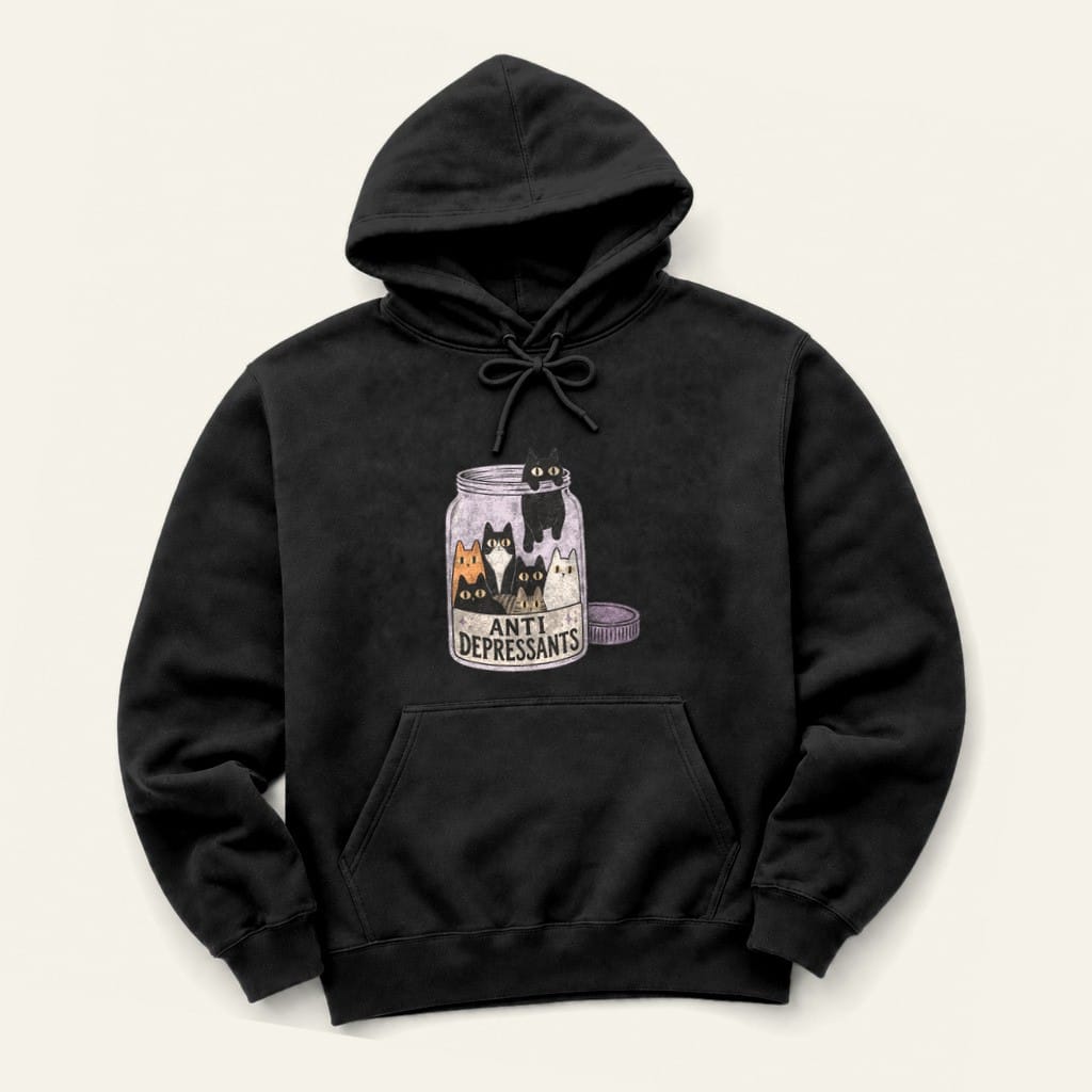 Anti Depressants Hoodie in Black