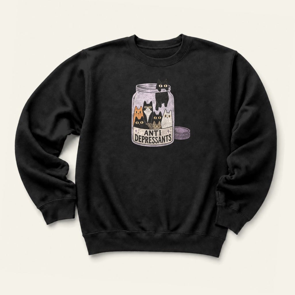 Anti Depressants Sweatshirt in Black