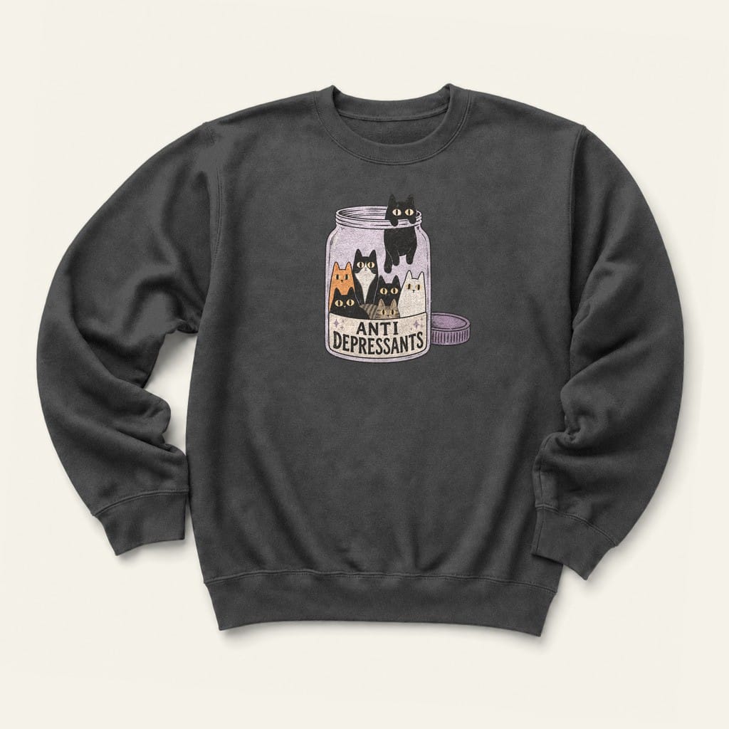 Anti Depressants Sweatshirt in Dark Heather