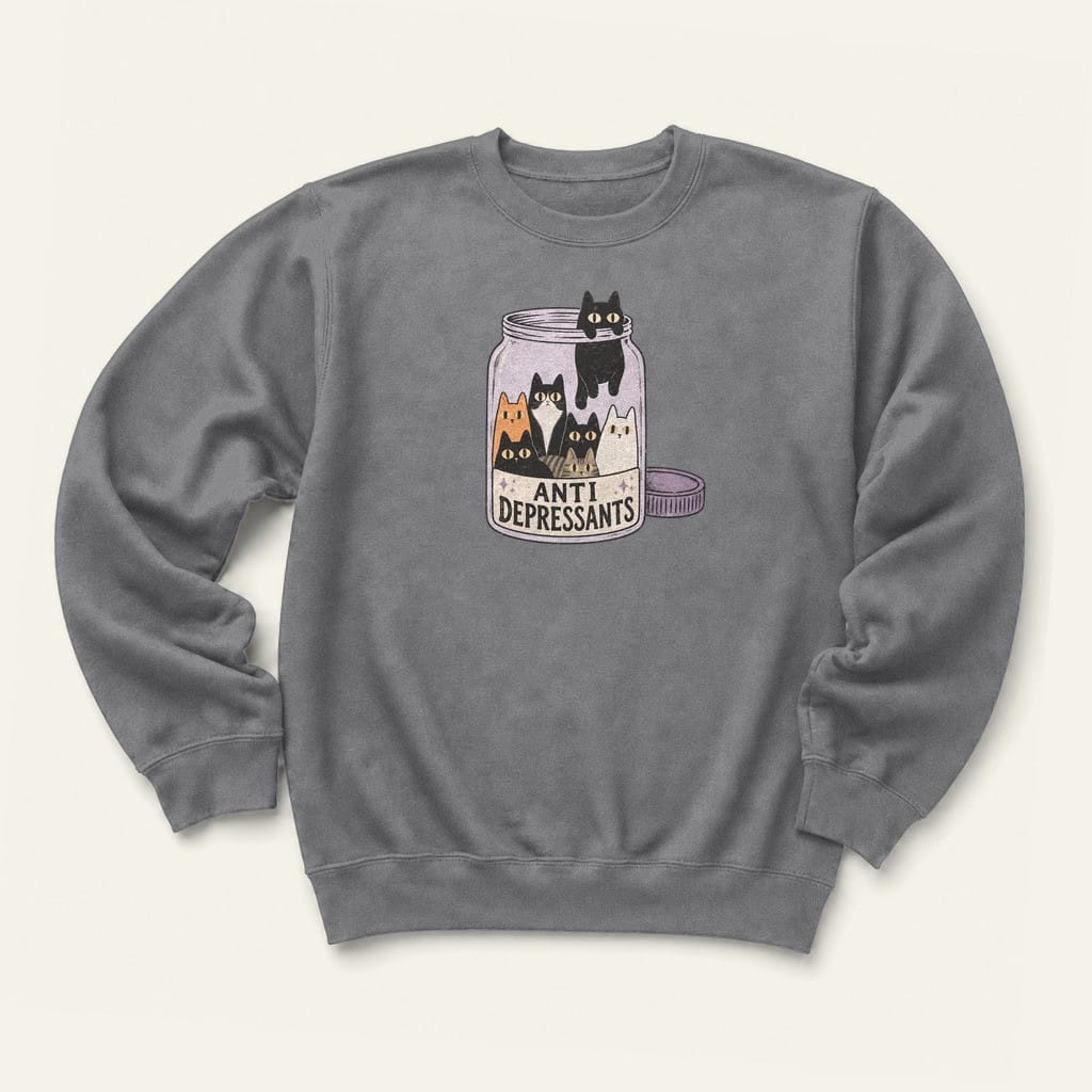 Anti Depressants Sweatshirt in Graphite Heather