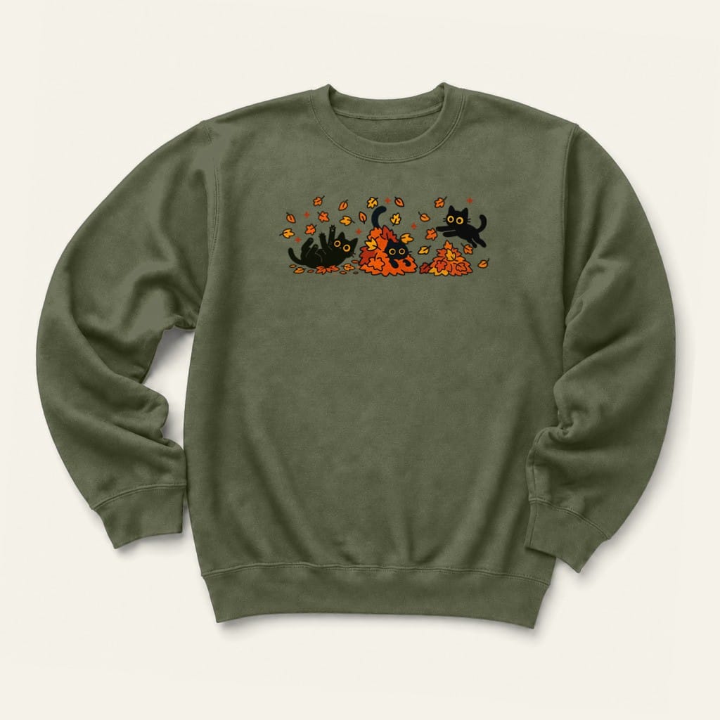 Autumn Zoomies Sweatshirt in Military Green