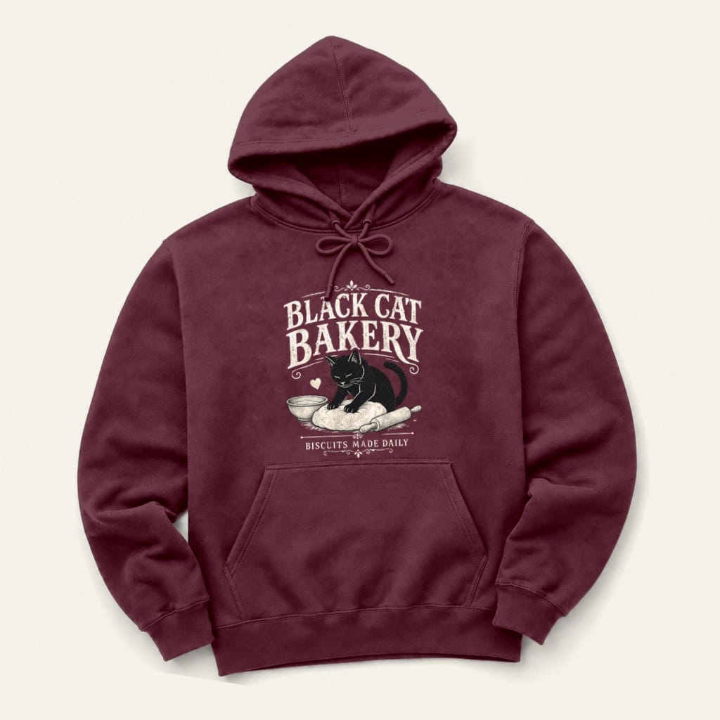 BC Bakery Hoodie in Maroon