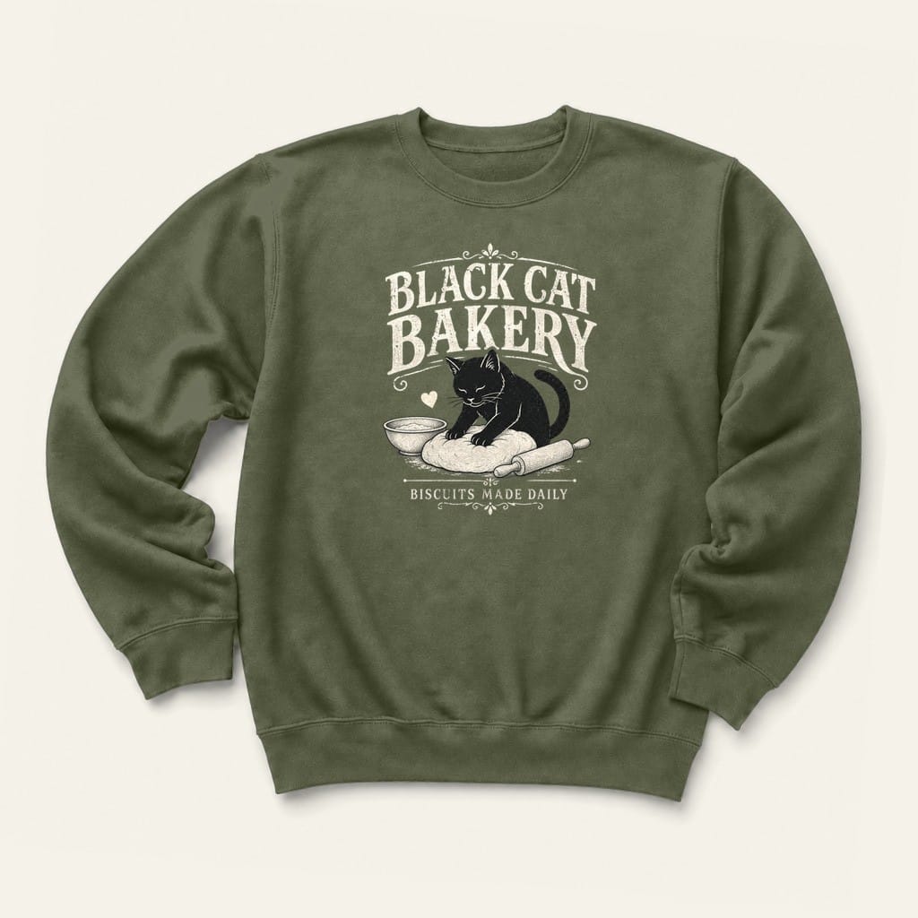 BC Bakery Sweatshirt in Military Green