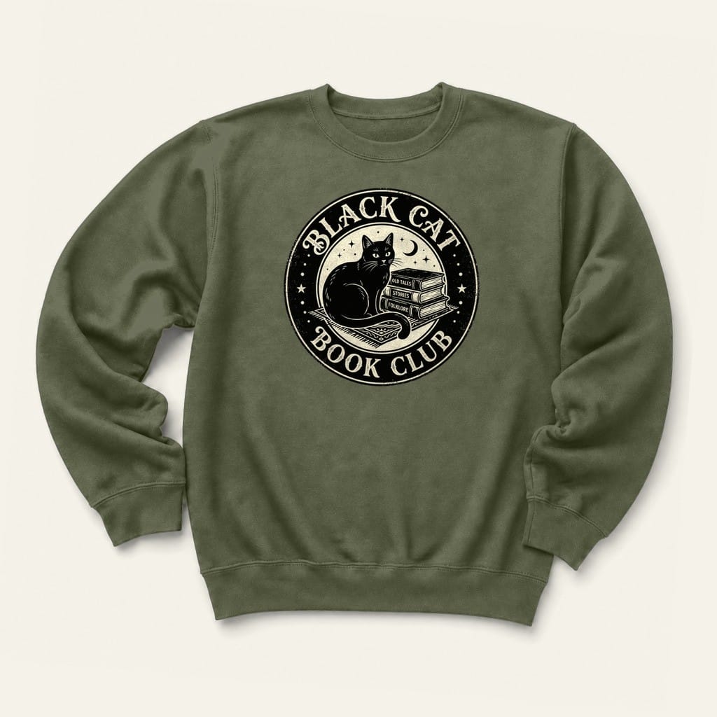 BC Book Club Sweatshirt in Military Green
