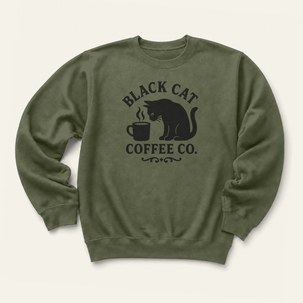 BC Coffee Co Sweatshirt in Military Green