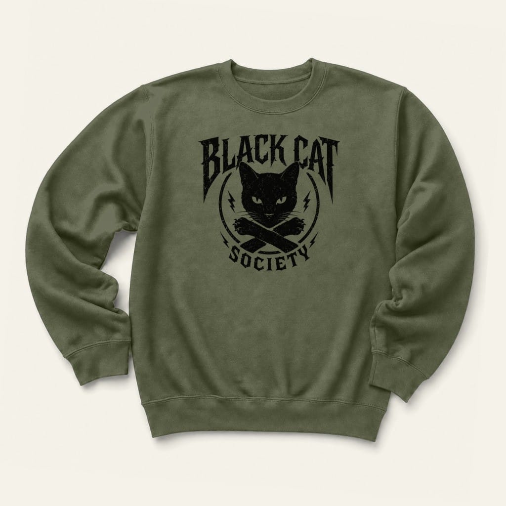 BCS Bones Sweatshirt in Military Green