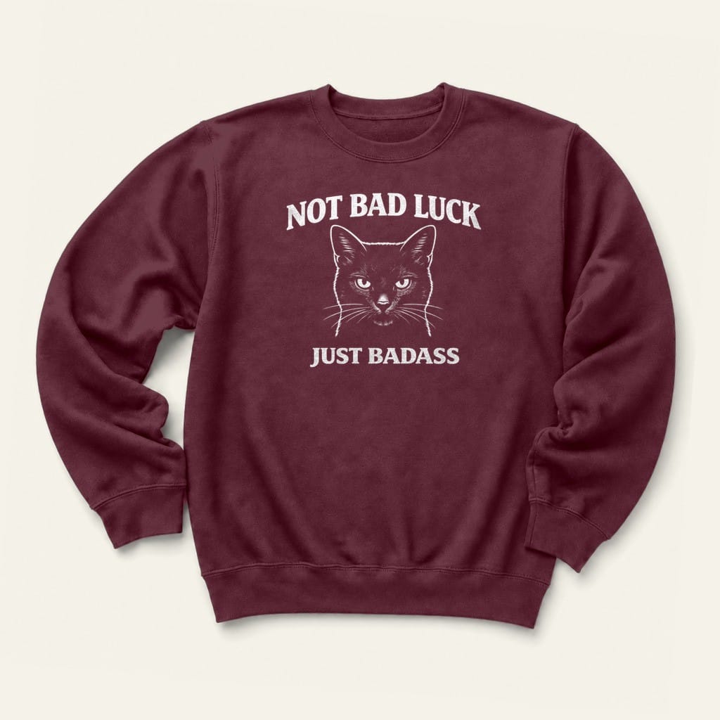 Badass Sweatshirt in Maroon