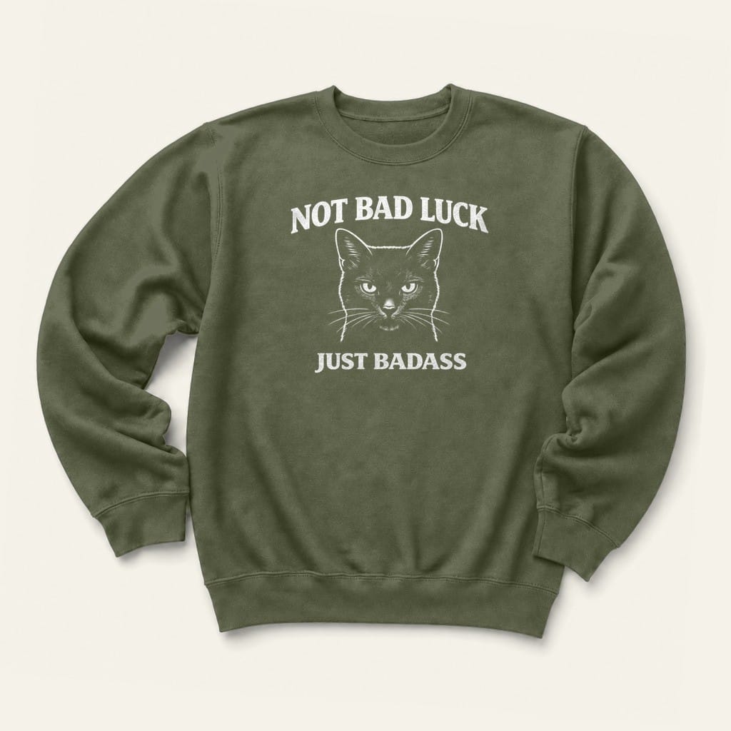Badass Sweatshirt in Military Green