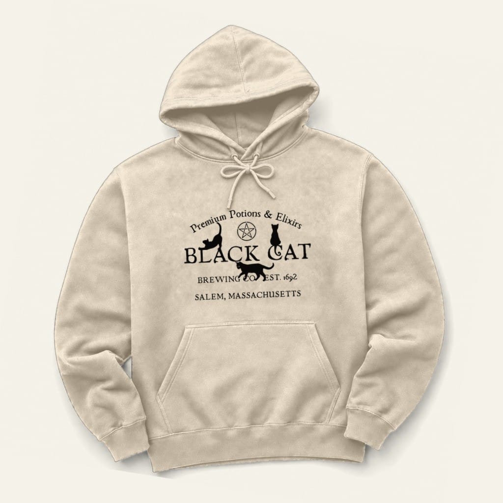 Black Cat Brewing Hoodie in Sand