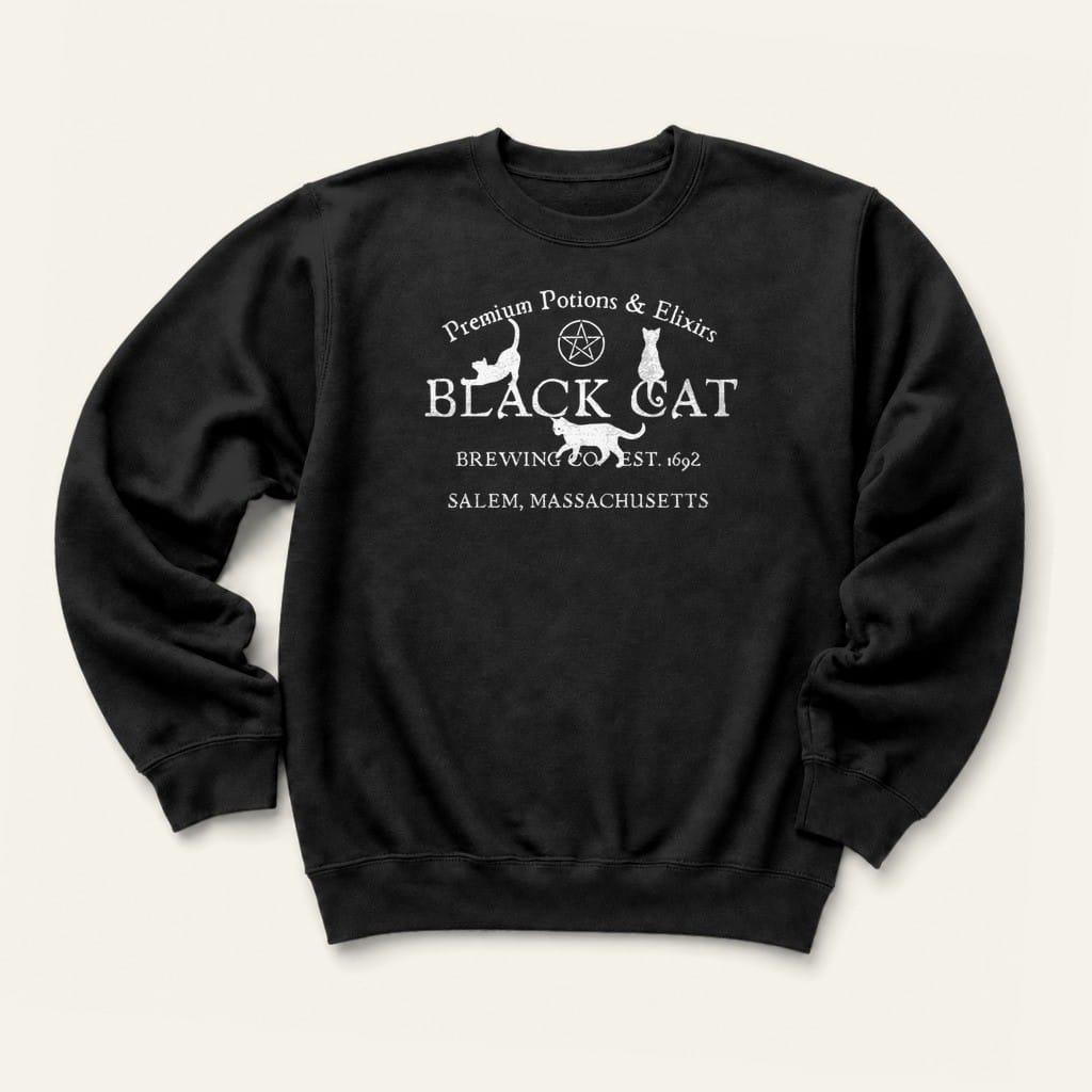Black Cat Brewing Sweatshirt in Black