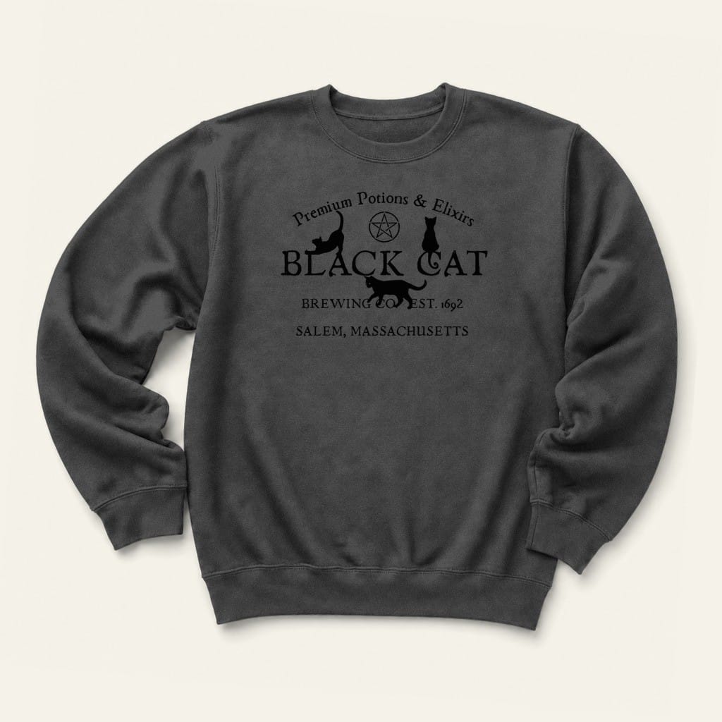 Black Cat Brewing Sweatshirt in Dark Heather