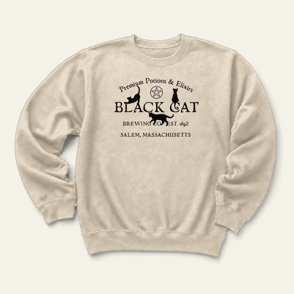 Black Cat Brewing Sweatshirt in Sand