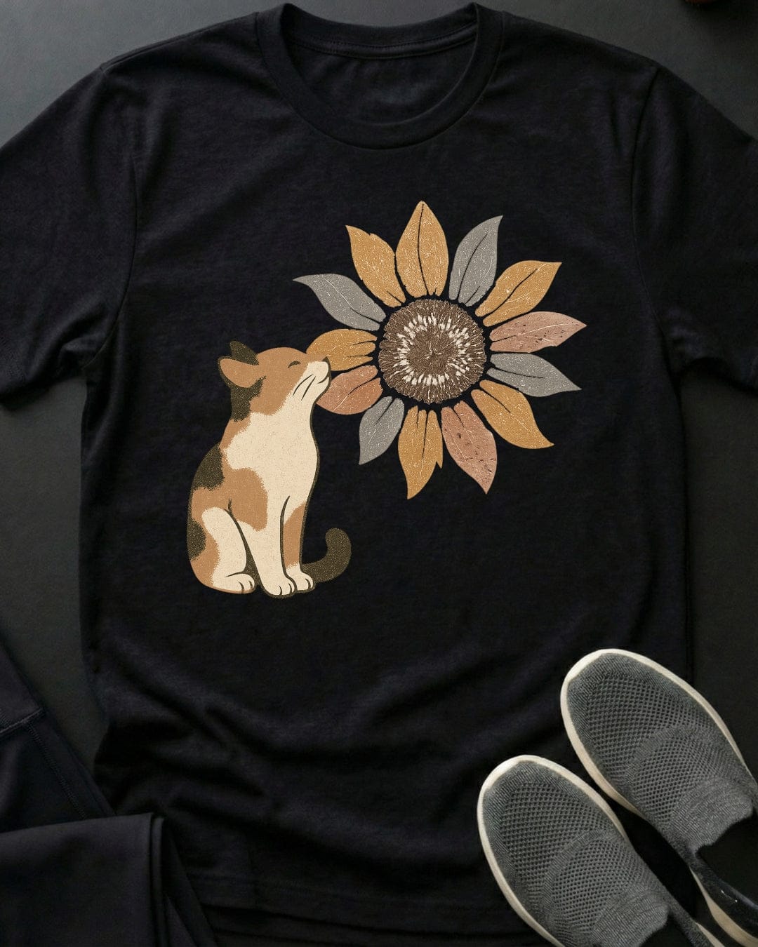 Sunflower Kitty Tee