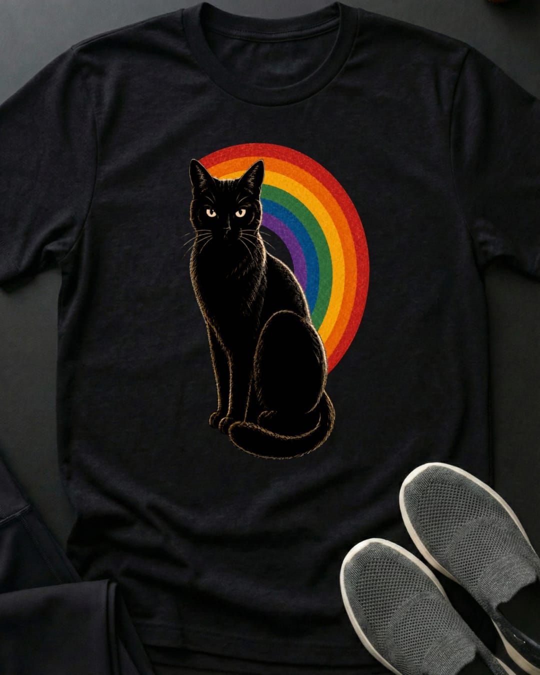 Kitty Rainbow Tee