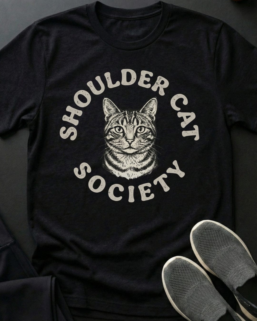 Shoulder cat Tee
