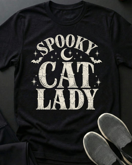 Spooky Cat Lady Tee
