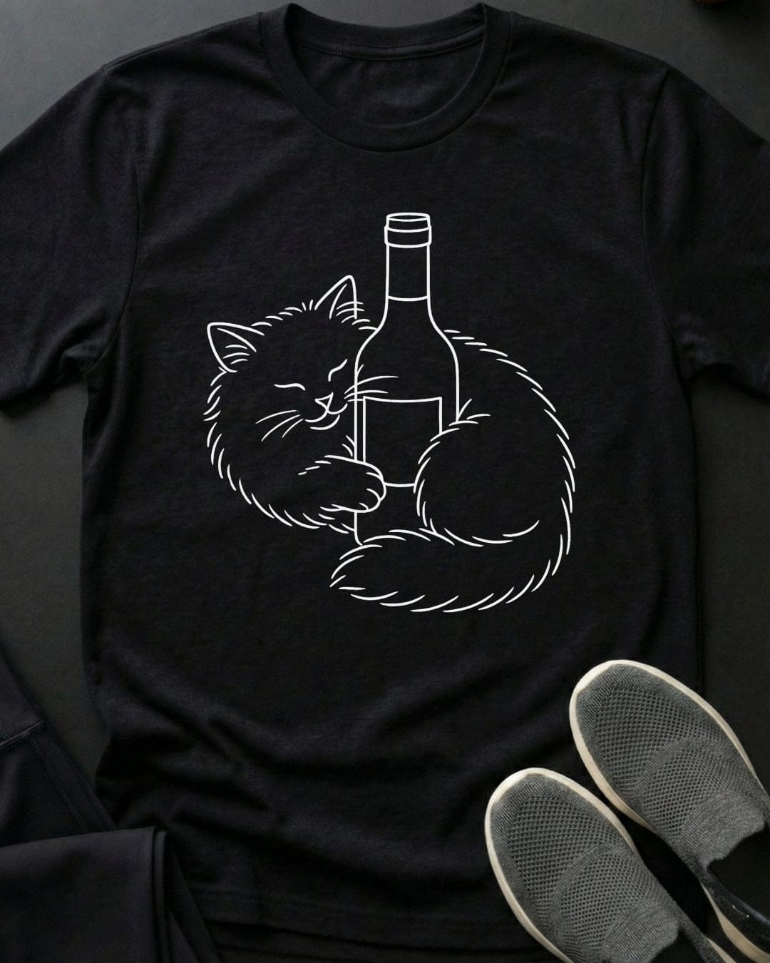 Wine Kitty Tee