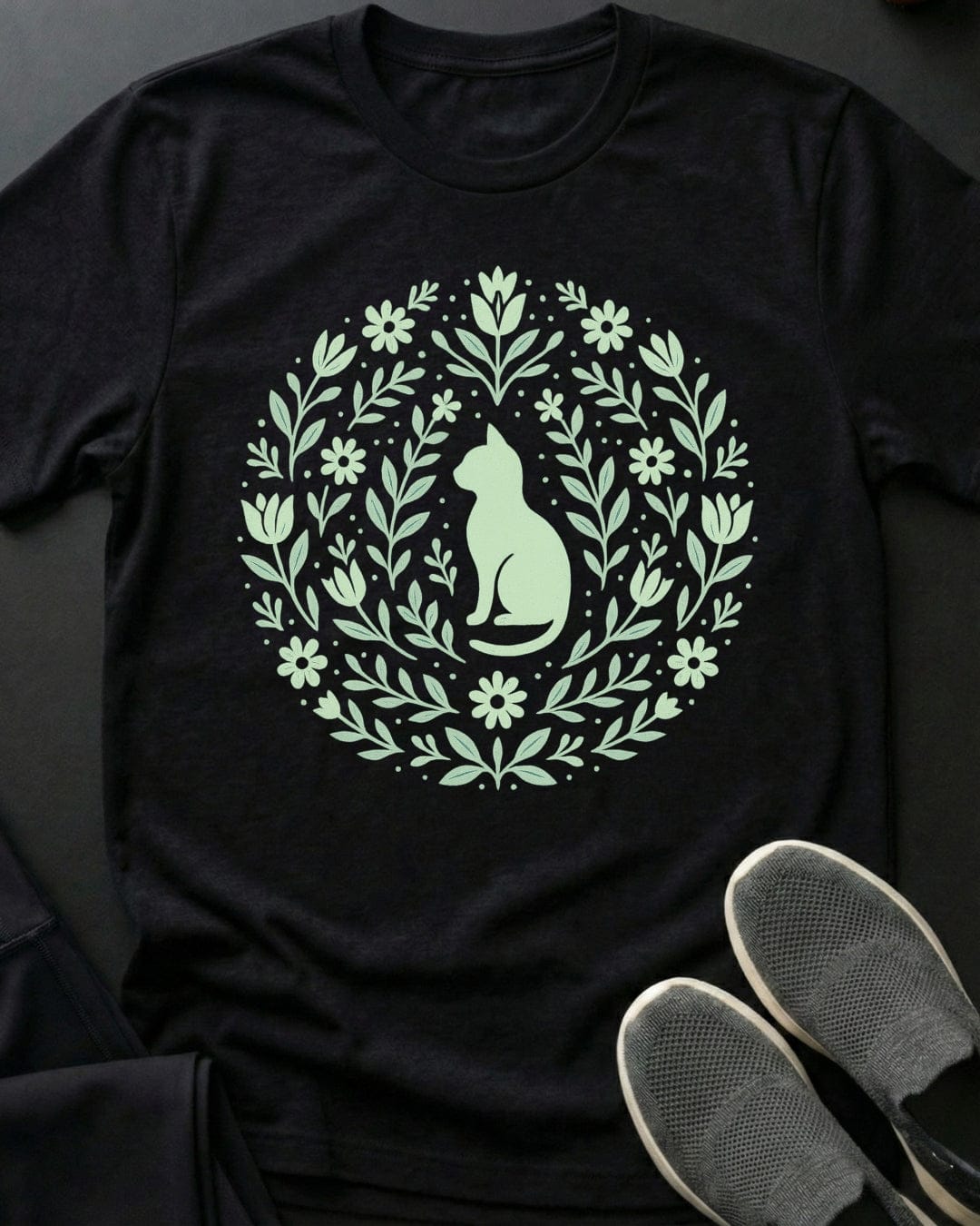 Cat Flowers Tee