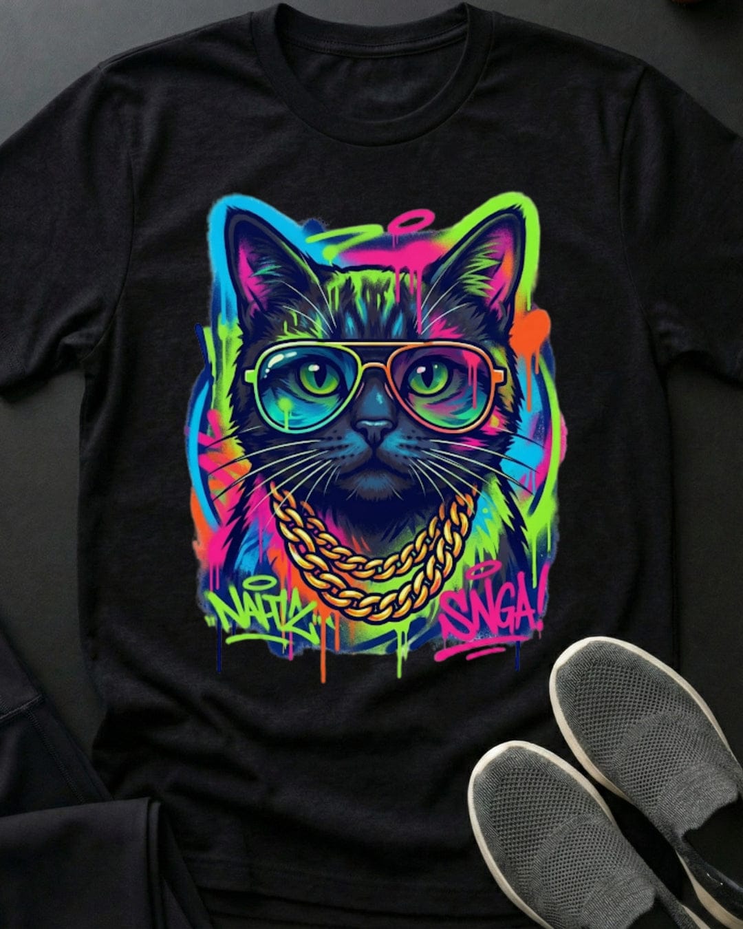 Midnight Cool Cat Tee