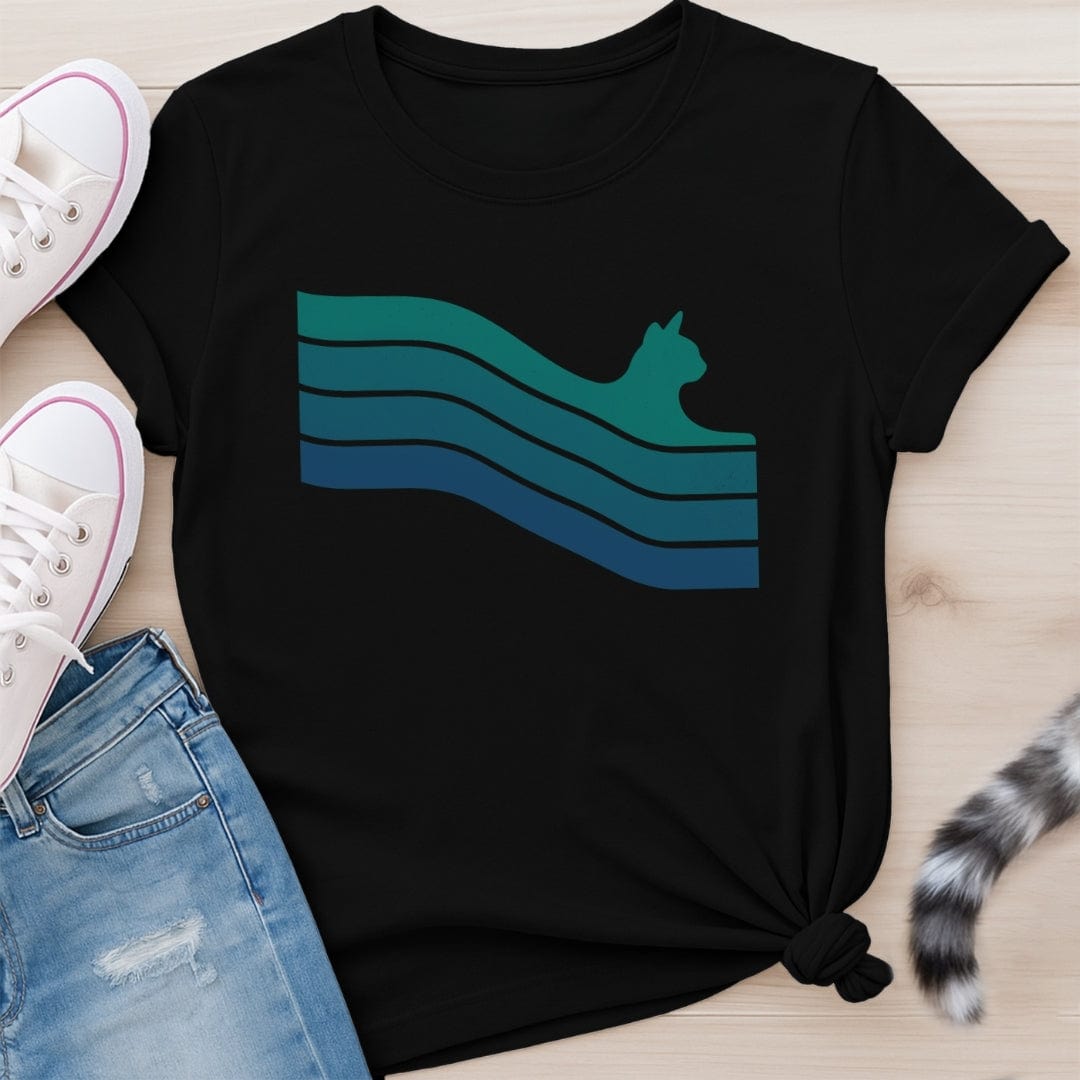 CAT BURST GREEN T-SHIRT