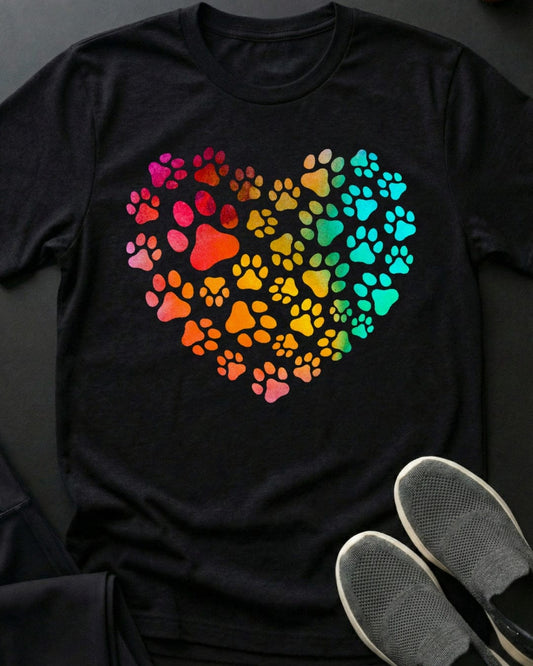 Rainbow Love Paws Tee