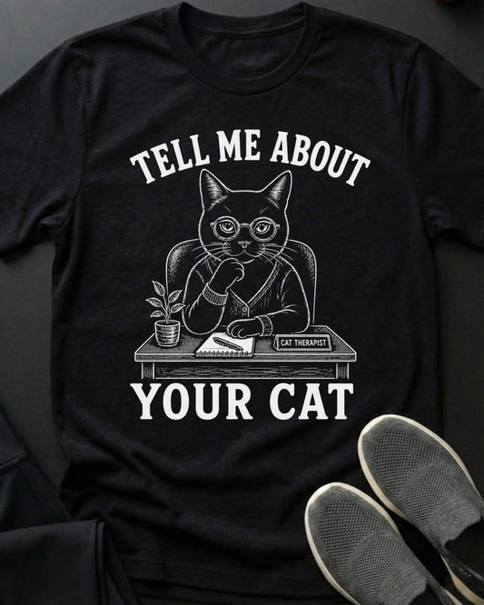 Tell Me About Your Cat Tee