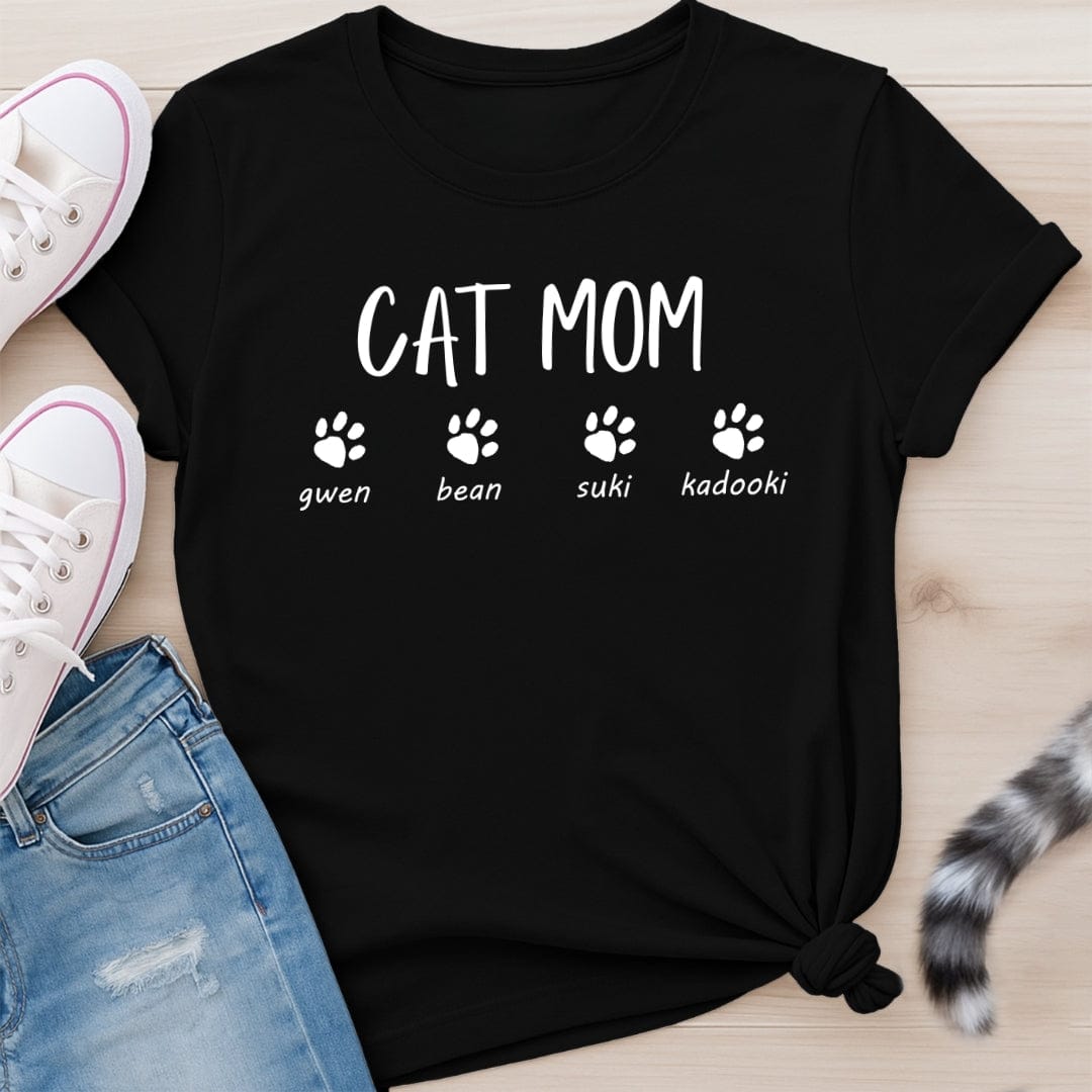 CUSTOM CAT MOM T-SHIRT
