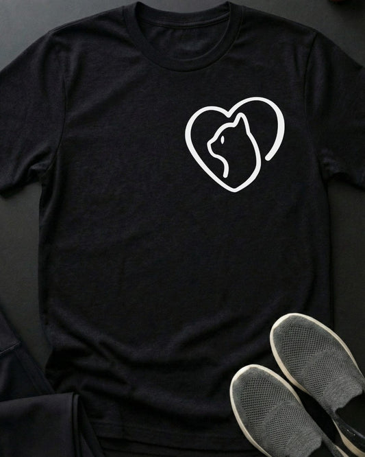 Kitty Heart Doodle Tee